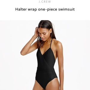 JCrew Navy Halter Swimsuit